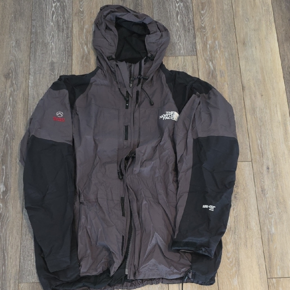 The North Face Black and Gray Performance Jacket with High Collar